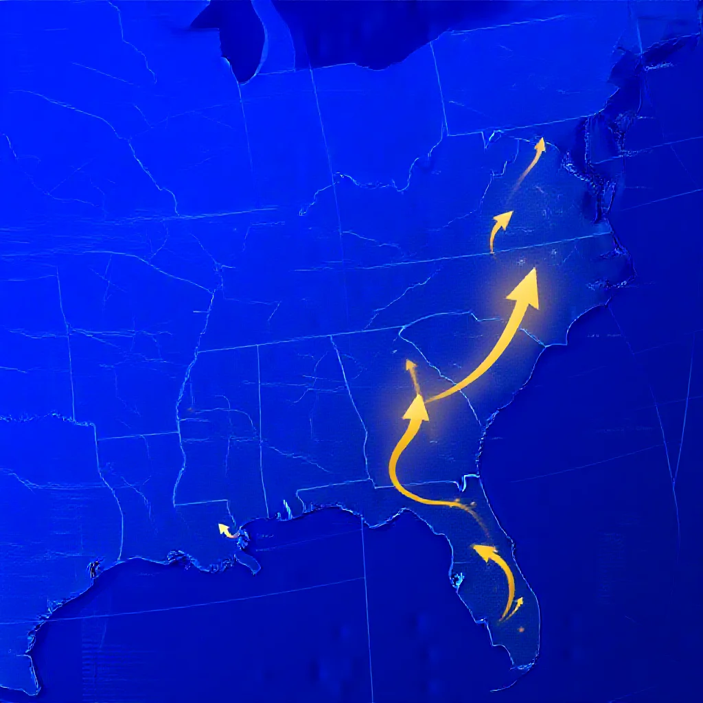 The Great American Wealth Migration: How Florida''s $21B Haul and Sun Belt